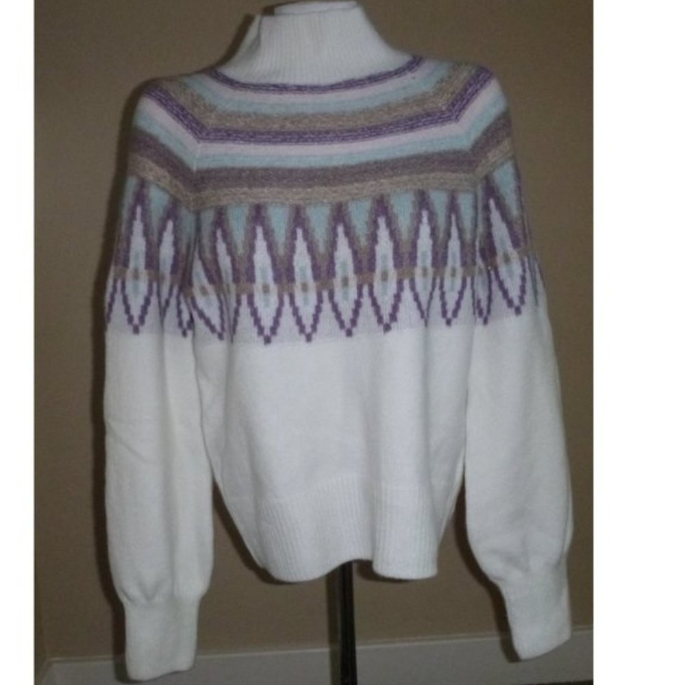 Womens Design365 Intarsia Patterned Sweater Size Small, Med, Large, XL 1X  NWT